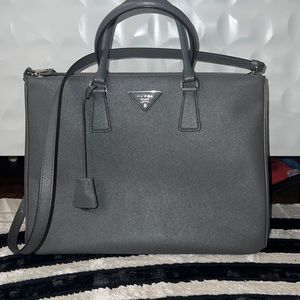 NWT Prada Saffiano Galleria Two Zip Tote